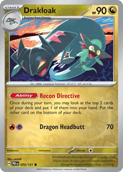 Drakloak 072/131 Reverse Holo Prismatic Evolutions