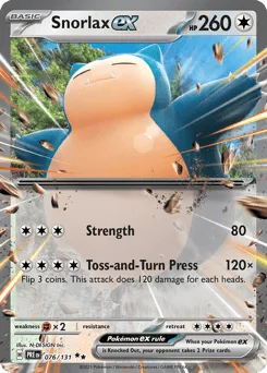 Snorlax ex 076/131 Prismatic Evolutions