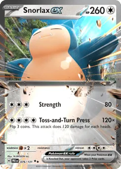 Snorlax ex 076/131 Holo Prismatic Evolutions
