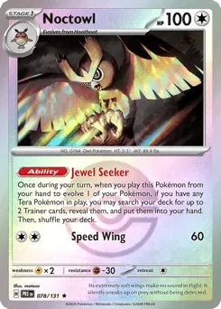 Noctowl 078/131 Poké Ball Prismatic Evolutions