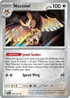 Noctowl 078/131 Reverse Holo Prismatic Evolutions