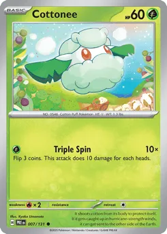 Cottonee 007/131 Normal Prismatic Evolutions
