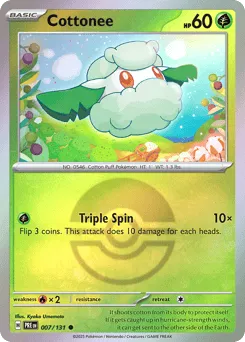 Cottonee 007/131 Poké Ball Prismatic Evolutions