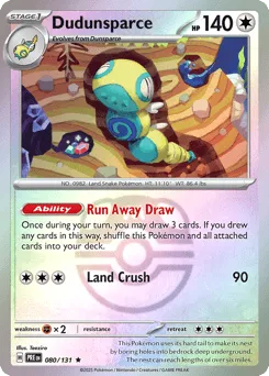 Dudunsparce 080/131 Master Ball Prismatic Evolutions