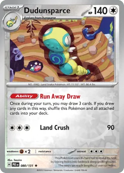 Dudunsparce 080/131 Reverse Holo Prismatic Evolutions