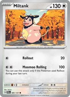 Miltank 081/131 Normal Prismatic Evolutions