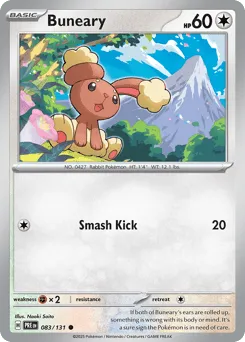 Buneary 083/131 Normal Prismatic Evolutions