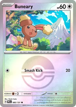 Buneary 083/131 Poké Ball Prismatic Evolutions