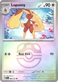 Lopunny 084/131 Master Ball Prismatic Evolutions