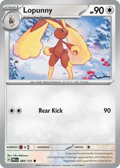 Lopunny 084/131 Normal Prismatic Evolutions