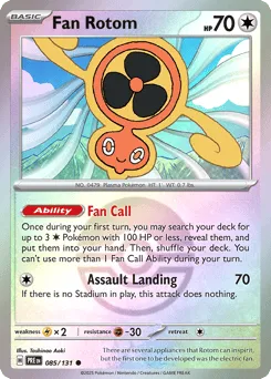 Fan Rotom 085/131 Poké Ball Prismatic Evolutions