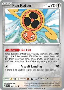 Fan Rotom 085/131 Reverse Holo Prismatic Evolutions