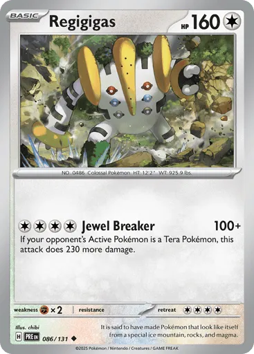 Regigigas 086/131 Prismatic Evolutions