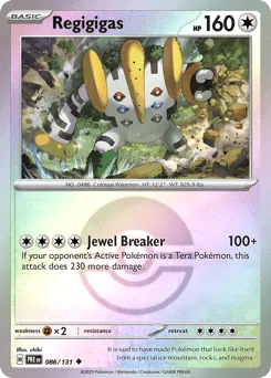 Regigigas 086/131 Poké Ball Prismatic Evolutions