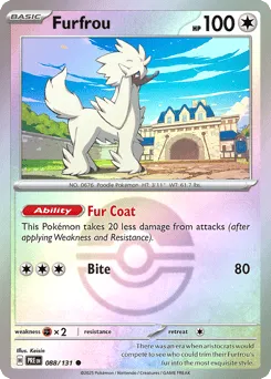 Furfrou 088/131 Poké Ball Prismatic Evolutions