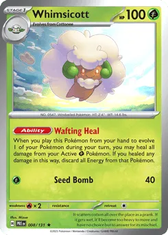 Whimsicott 008/131 Holo Prismatic Evolutions