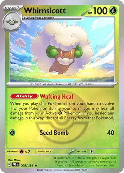 Whimsicott 008/131 Poké Ball Prismatic Evolutions