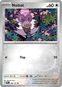 Noibat 090/131 Reverse Holo Prismatic Evolutions