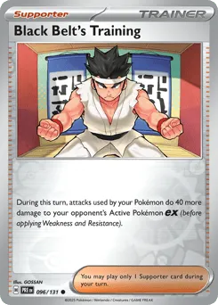 Black Belt's Training 096/131 Reverse Holo Prismatic Evolutions