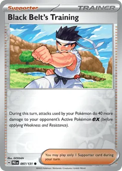Black Belt's Training 097/131 Reverse Holo Prismatic Evolutions