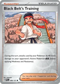 Black Belt's Training 098/131 Reverse Holo Prismatic Evolutions