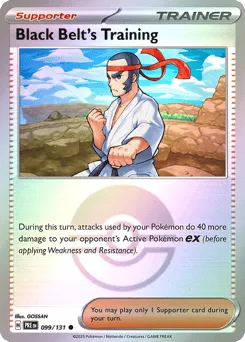 Black Belt's Training 099/131 Poké Ball Prismatic Evolutions