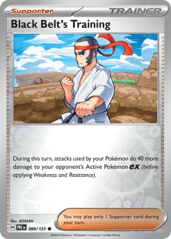Black Belt's Training 099/131 Reverse Holo Prismatic Evolutions