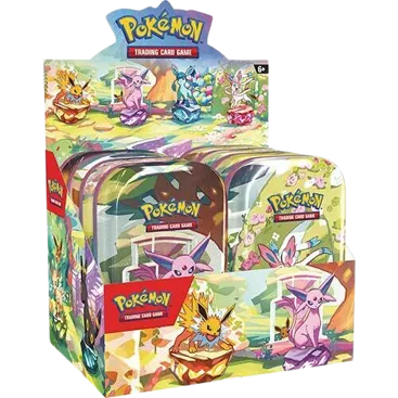 Prismatic Evolutions Mini Tin Display