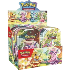 Prismatic Evolutions Mini Tin Display
