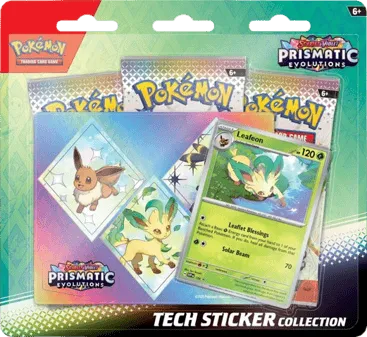 Prismatic Evolutions Tech Sticker Collection - Leafeon