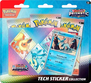Prismatic Evolutions Tech Sticker Collection - Glaceon