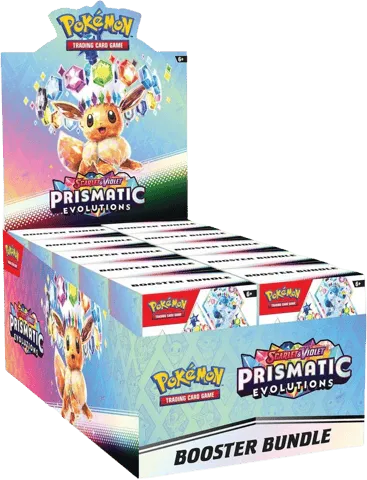 Prismatic Evolutions Booster Bundle Display