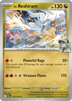 N's Reshiram 116/159 Journey Together