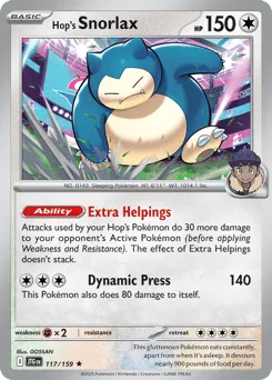 Hop's Snorlax 117/159 Journey Together