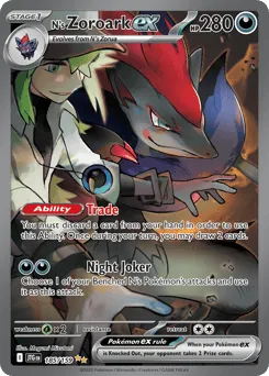 N's Zoroark ex 185/159 Journey Together