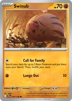 Swinub 077/159 Journey Together