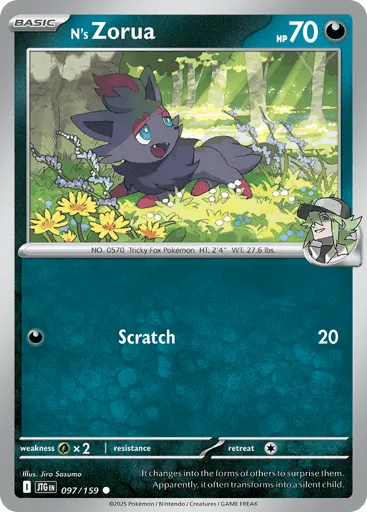 N's Zorua 097/159 Journey Together