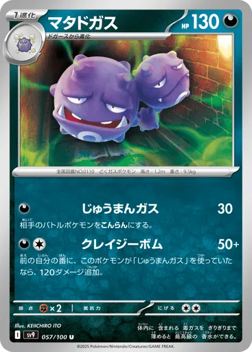 Weezing 057/100 Battle Partners