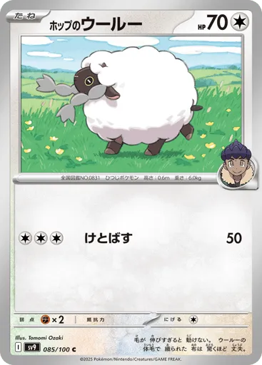 Hop's Wooloo 085/100 Battle Partners