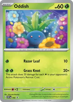 Oddish 102 Scarlet & Violet Black Star Promos