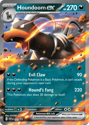 Houndoom ex 103 Scarlet & Violet Black Star Promos