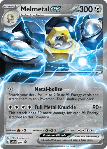 Melmetal ex 104 Scarlet & Violet Black Star Promos