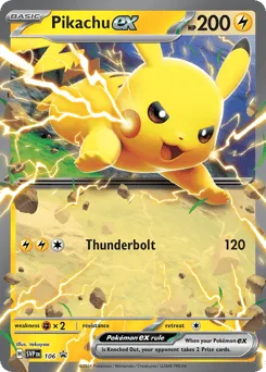 Pikachu ex 106 Scarlet & Violet Black Star Promos