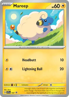 Mareep 107 Scarlet & Violet Black Star Promos