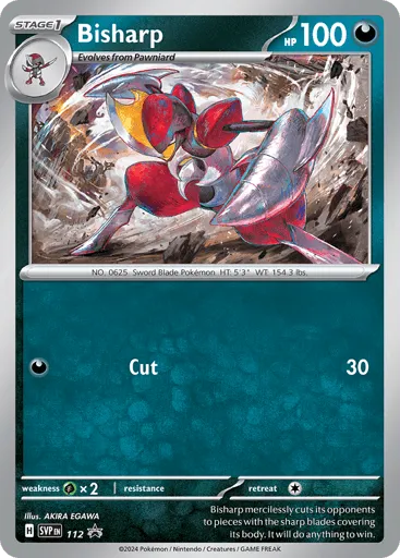 Bisharp 112 Scarlet & Violet Black Star Promos