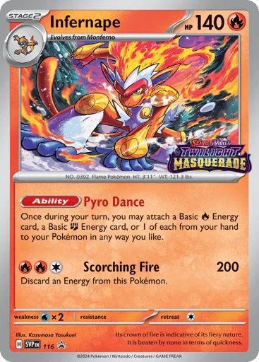 Infernape 116 Scarlet & Violet Black Star Promos