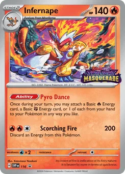 Infernape 116 Scarlet & Violet Black Star Promos