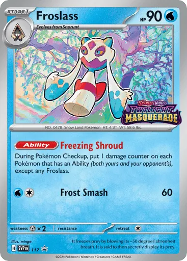 Froslass 117 Scarlet & Violet Black Star Promos