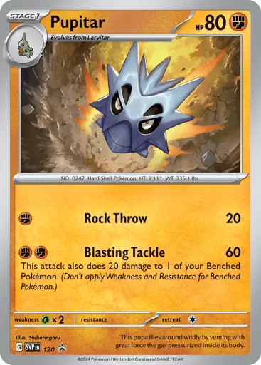 Pupitar 120 Scarlet & Violet Black Star Promos