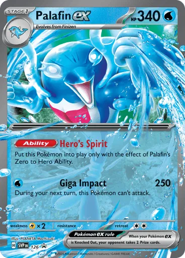 Palafin ex 126 Scarlet & Violet Black Star Promos